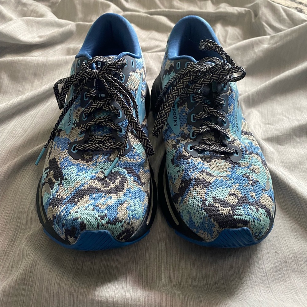 Brooks ghost running shoes 10.5. EUC. Worn maybe 3 times. Too big for me.